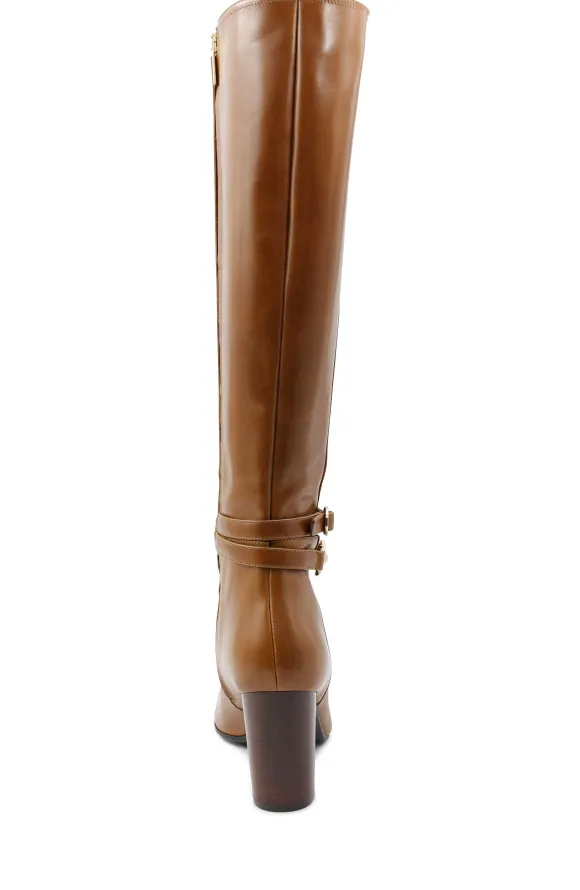 Adriana Knee High Block Heel Leather Boot^Bruno Magli Shop