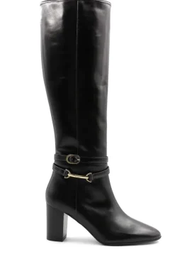 Adriana Knee High Block Heel Leather Boot^Bruno Magli Discount