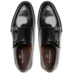 Alfeo Double Monk Strap-Black^Bruno Magli Clearance
