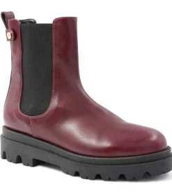 Alma Chunky Leather Chelsea Boot - Bordeuax^Bruno Magli Flash Sale