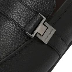Arlo Slip On Side Bit Loafer Black Leather^Bruno Magli Fashion
