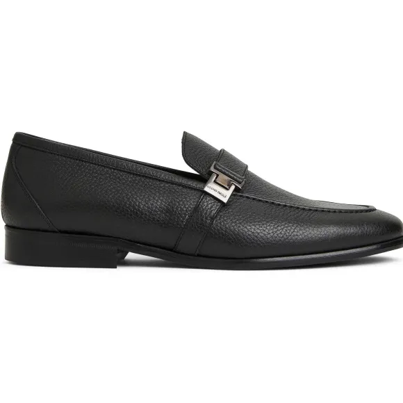 Arlo Slip On Side Bit Loafer Black Leather^Bruno Magli Fashion