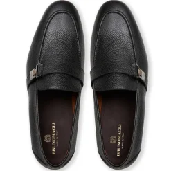 Arlo Slip On Side Bit Loafer Black Leather^Bruno Magli Fashion
