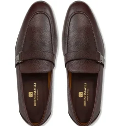 Arlo Slip On Side Bit Loafer Brown Leather^Bruno Magli New