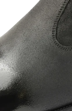 Armando Patent Ombre Suede Zip Boot - Black^Bruno Magli New