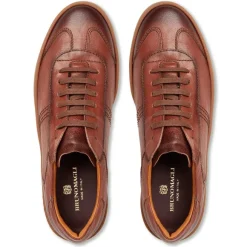 Bono Leather Lace-Up Sneaker-Cognac^Bruno Magli Sale