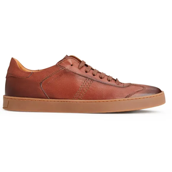 Bono Leather Lace-Up Sneaker-Cognac^Bruno Magli Sale