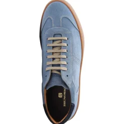 Bono Suede Lace-Up Sneaker - Light Blue^Bruno Magli Cheap