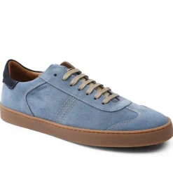 Bono Suede Lace-Up Sneaker - Light Blue^Bruno Magli Cheap