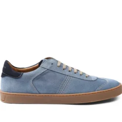 Bono Suede Lace-Up Sneaker - Light Blue^Bruno Magli Cheap