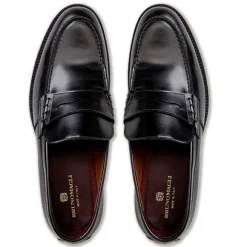 Carter Casual Men's Loafer- Black Leather^Bruno Magli Outlet