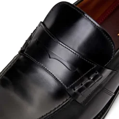Carter Casual Men's Loafer- Black Leather^Bruno Magli Outlet