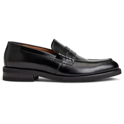 Carter Casual Men's Loafer- Black Leather^Bruno Magli Outlet