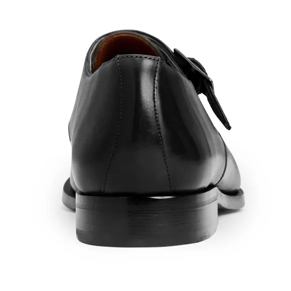 Collezione Vilante Leather Single Strap Monk Loafer-Black^Bruno Magli Online