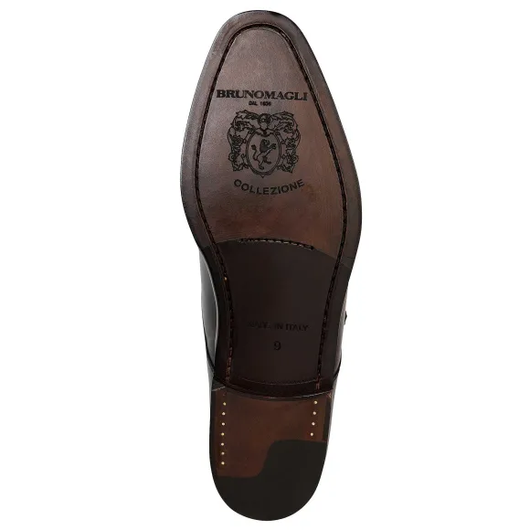 Collezione Vilante Leather Single Strap Monk Loafer-Black^Bruno Magli Online