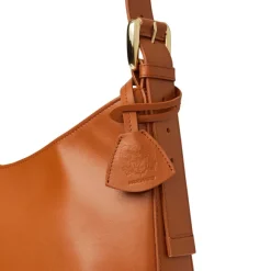 Cora Hobo Handbag Cognac Nappa Leather^Bruno Magli Best Sale