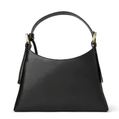 Cora Mini Hobo Handbag Black Nappa Leather^Bruno Magli New