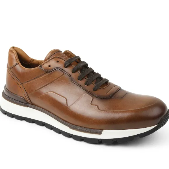 Davio Hand-Burnished Leather Sneaker^Bruno Magli Best Sale