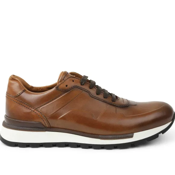 Davio Hand-Burnished Leather Sneaker^Bruno Magli Best Sale