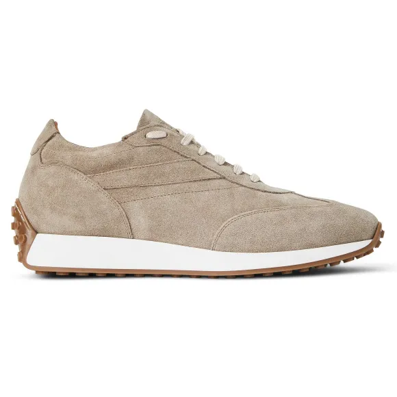 Duccio Mid Suede Jogger Sneaker-Taupe^Bruno Magli Store