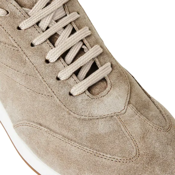 Duccio Mid Suede Jogger Sneaker-Taupe^Bruno Magli Store
