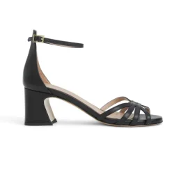 Felicity Strapped Sandal Low Heel Black^Bruno Magli Outlet