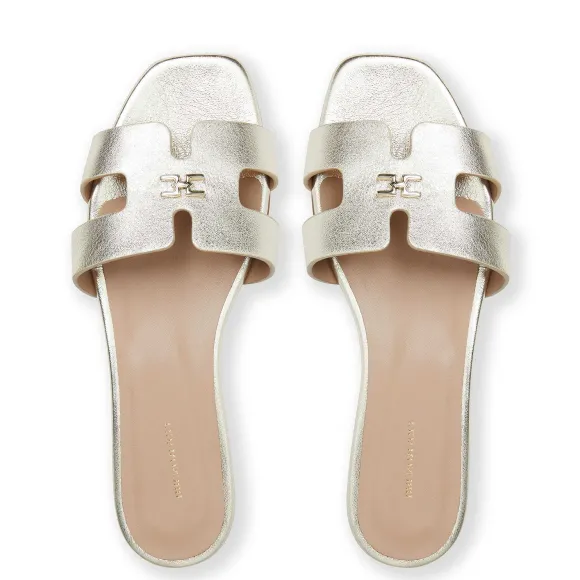Fina Single Band Sandal Metallic^Bruno Magli New