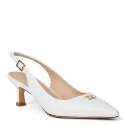 Fiona Slingback Pump White Crinkled Patent^Bruno Magli Cheap