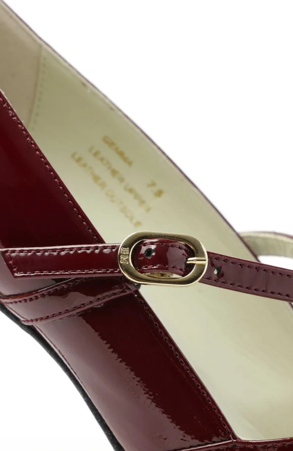 Gemma Mary-Jane Leather Pump Patent^Bruno Magli Best Sale