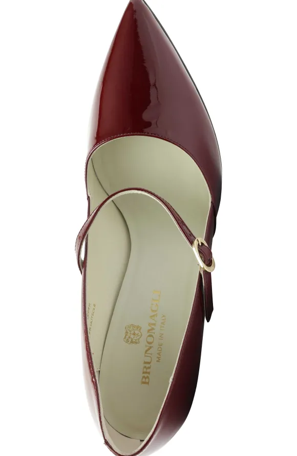 Gemma Mary-Jane Leather Pump Patent^Bruno Magli Best Sale