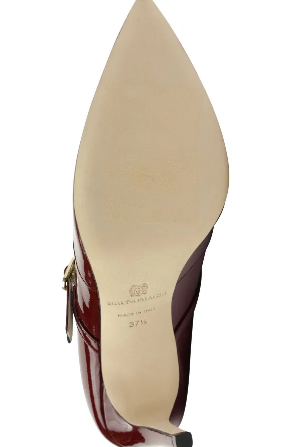 Gemma Mary-Jane Leather Pump Patent^Bruno Magli Discount