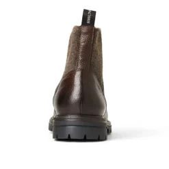 Hunter Contemporary Lace Up Stretch Boot- Dark Brown^Bruno Magli New