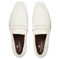 Lastra Slip-On Leather Loafer-Off White^Bruno Magli Cheap