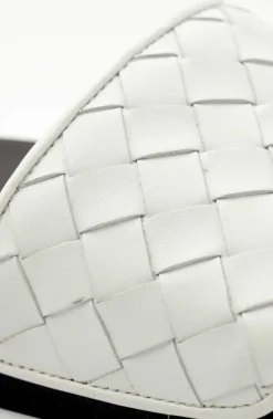 Magnus Sporty Leather & Suede Slide - White^Bruno Magli Cheap