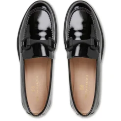 Manila Modern Patent Loafer- Black Patent^Bruno Magli Shop