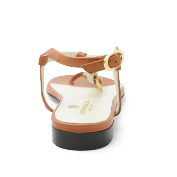 Marina Leather Embellished Thong Sandal^Bruno Magli Cheap