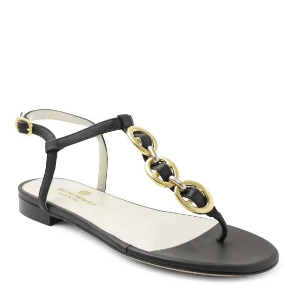 Marina Leather Embellished Thong Sandal^Bruno Magli Outlet