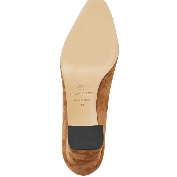 Melania Square Toe Suede Pump Suede^Bruno Magli Flash Sale