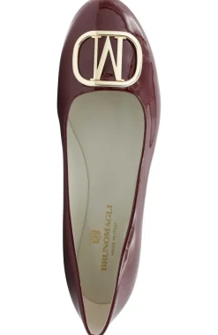 Mimi Signature Leather Ballet Flat - Bordeaux Patent^Bruno Magli Cheap
