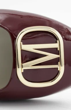 Mimi Signature Leather Ballet Flat - Bordeaux Patent^Bruno Magli Cheap