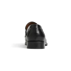 Nathan Penny Loafer- Black Croc^Bruno Magli Best Sale