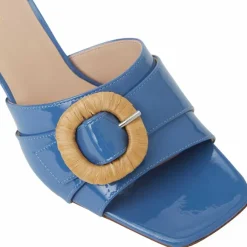 Page Single Band Sandal Blue Patent^Bruno Magli Store