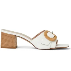 Page Single Band Sandal White Patent^Bruno Magli Best Sale