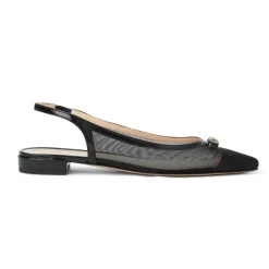 Pamina Slingback Flat Black Patent^Bruno Magli New