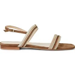 Portia Sandal Brown/Natural Suede^Bruno Magli Store