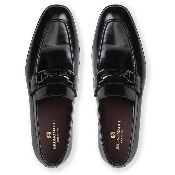 Saffo Slip On Black Bit Loafer Black Leather^Bruno Magli Best Sale