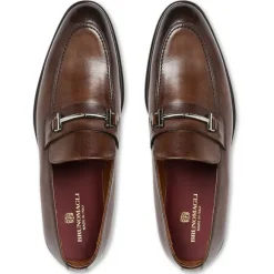Sante Double Gore Classic Bit Leather Loafer-Brown^Bruno Magli Clearance