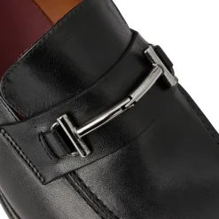 Sante Double Gore Classic Bit Leather Loafer-Black^Bruno Magli Discount