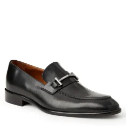 Sante Double Gore Classic Bit Leather Loafer-Black^Bruno Magli Discount