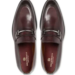Sante Double Gore Classic Bit Leather Loafer-Bordeaux^Bruno Magli Clearance